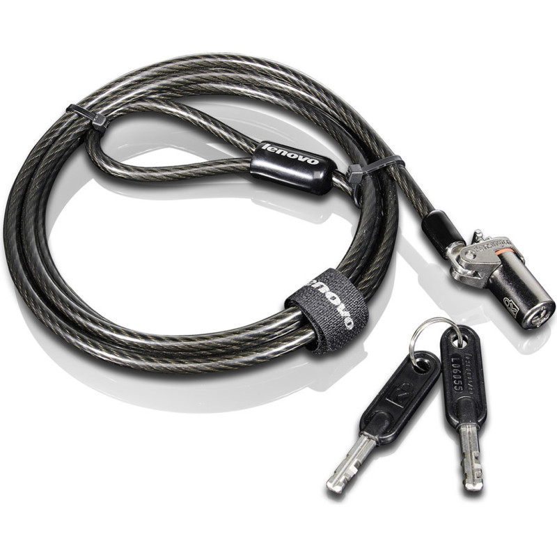 Lenovo 0B47388 kabeļu slēdzene Melns, Kokogles 1,5 m