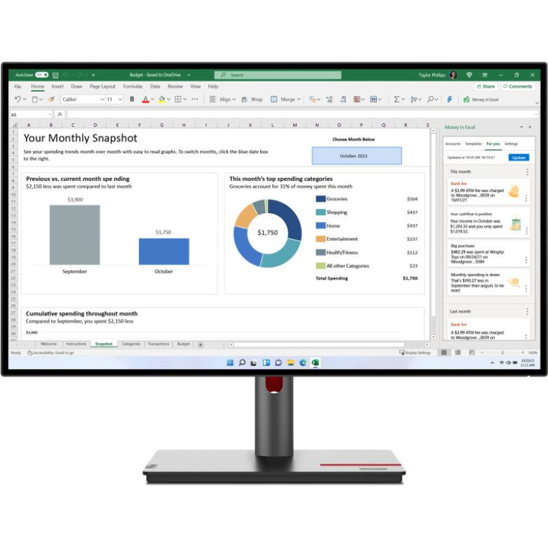 Lenovo ThinkVision P27h-30 LED display 68,6 cm (27