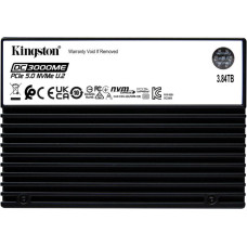 Kingston SSD|KINGSTON|SSD series DC3000ME|3.84TB|NVMe|NAND flash technology 3D TLC|Write speed 5800 MBytes/sec|Read speed 14000 MBytes/sec|Form Factor U.2|TBW 7.008 TB|MTBF 2000000 hours|SEDC3000ME/3T8