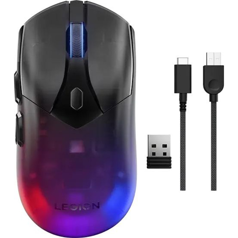 Lenovo Legion M410 pele Speļu Abām rokām RF Wireless + USB Type-C Optisks 16000 DPI