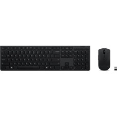 Lenovo 4X31K03968 tastatūra Pele iekļauta Birojs RF bezvadu sakari + Bluetooth Franču Pelēks