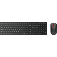 Lenovo 4X31S04814 tastatūra Pele iekļauta Birojs RF bezvadu sakari + Bluetooth Beļģijas Melns