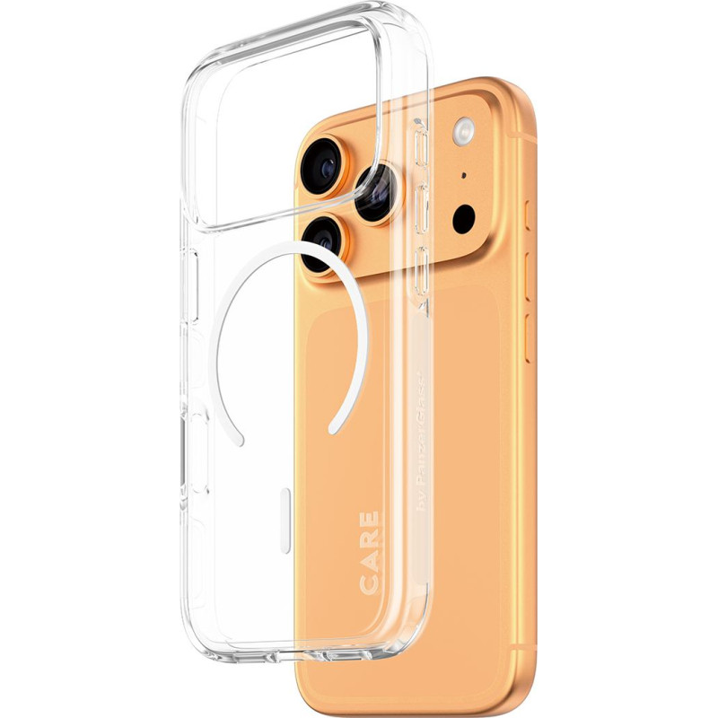 Panzerglass CARE by ® Flagship Case Transparent Urban Explorer w. White MagSafe iPhone 17 Pro mobilo telefonu apvalks Aploksne Caurspīdīgs
