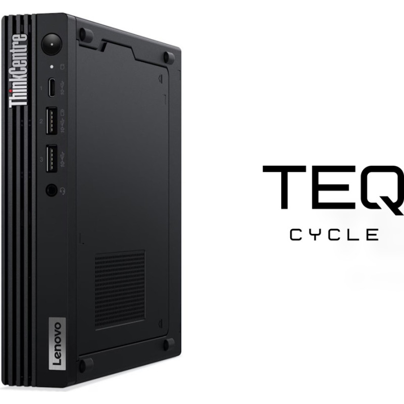 Teqcycle Lenovo ThinkCentre M80q Intel® Core™ i5 i5-10400T 16 GB DDR4-SDRAM 256 GB SSD Windows 11 Pro Mini PC Melns