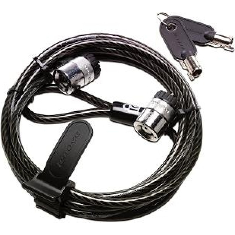 Lenovo Kensington Twin Head Cable Lock kabeļu slēdzene 1,8 m