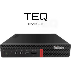 Teqcycle Lenovo ThinkCentre M920Q Intel® Core™ i5 i5-8400T 32 GB DDR4-SDRAM 256 GB SSD Windows 11 Pro Mini PC Melns