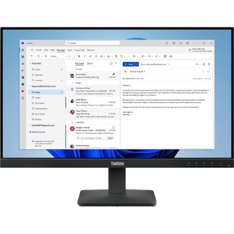 Lenovo ThinkVision S24-4e monitori 60,5 cm (23.8