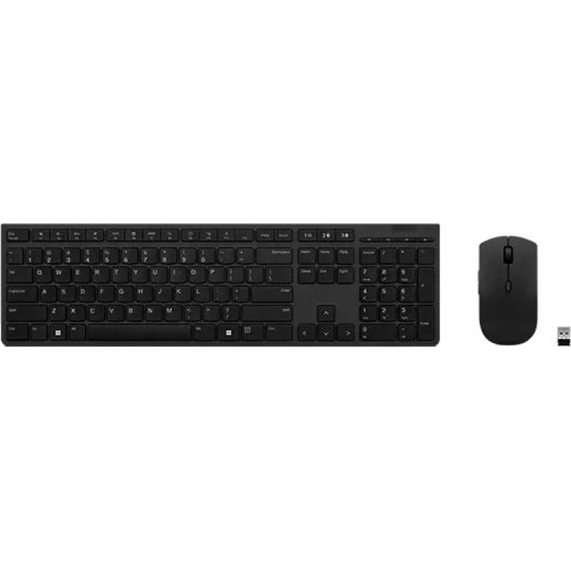 Lenovo 4X31K03967 tastatūra Pele iekļauta Birojs RF bezvadu sakari + Bluetooth QWERTY Britu angļu valoda Pelēks