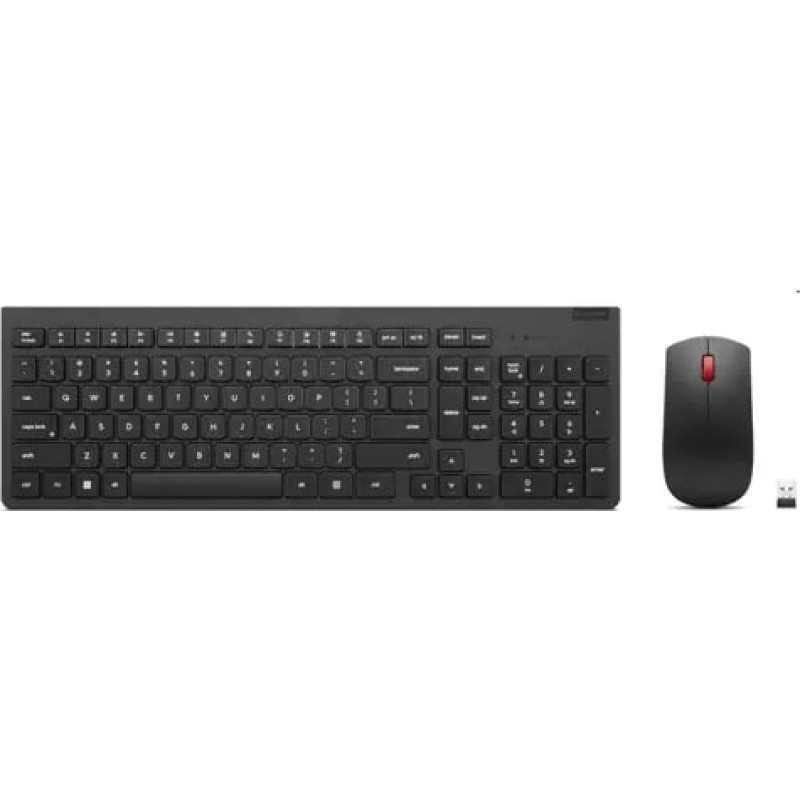 Lenovo 4X31N50746 tastatūra Pele iekļauta Universāls RF Bezvadu QWERTY Amerikāņu angļu valoda Melns