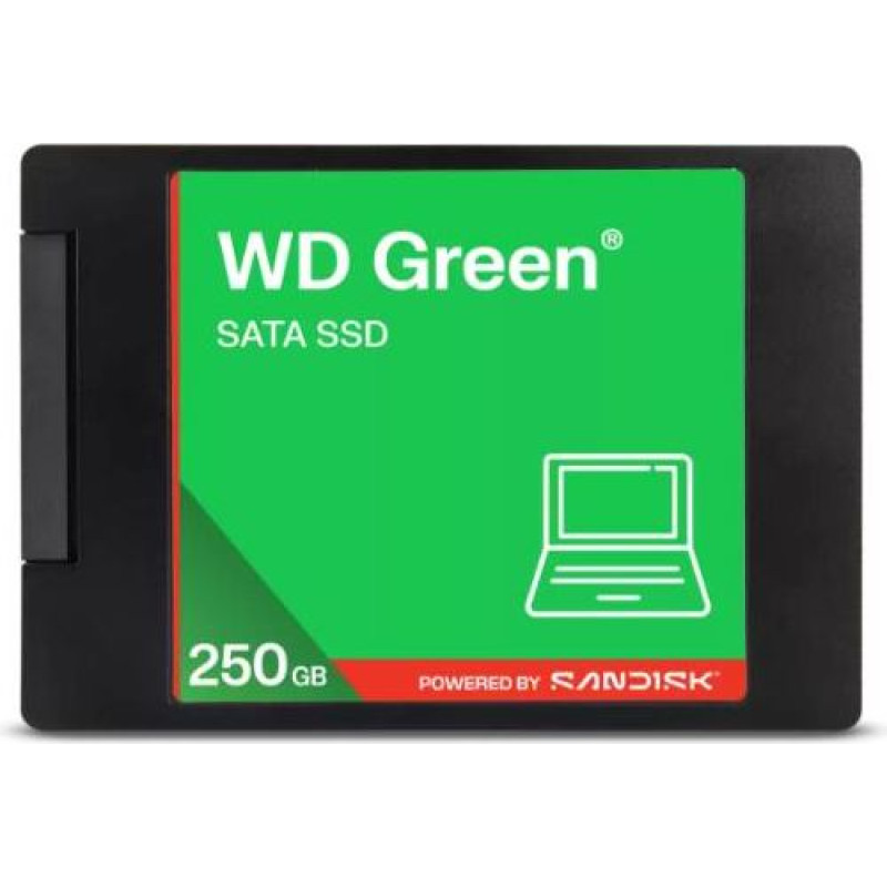 Western Digital SSD|WESTERN DIGITAL|Green|250GB|3D NAND|Read speed 545 MBytes/sec|2,5