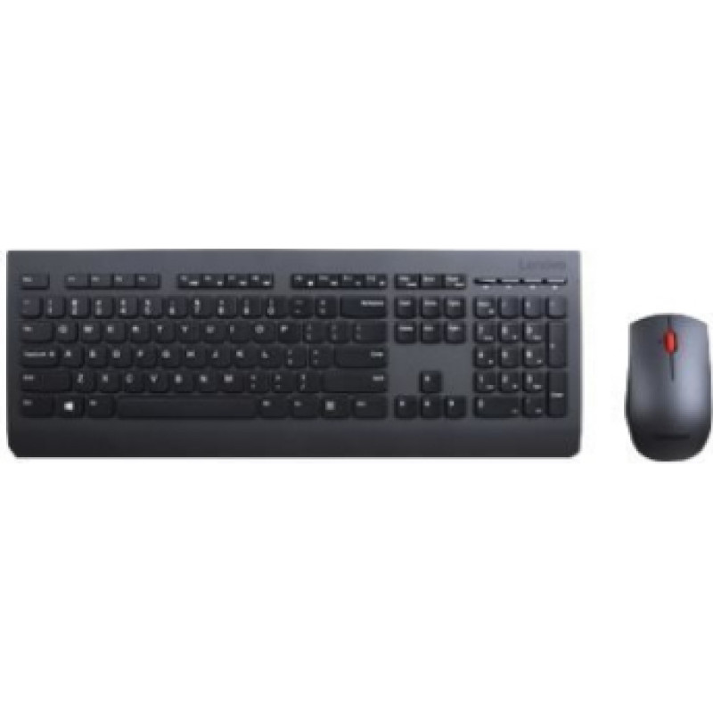 Lenovo 4X30H56809 tastatūra Pele iekļauta Birojs RF Bezvadu QWERTZ Vācu Melns
