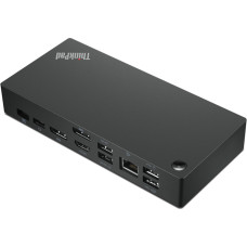 Lenovo 40AY0090UK dokstacija Vadu USB 3.2 Gen 1 (3.1 Gen 1) Type-C Melns