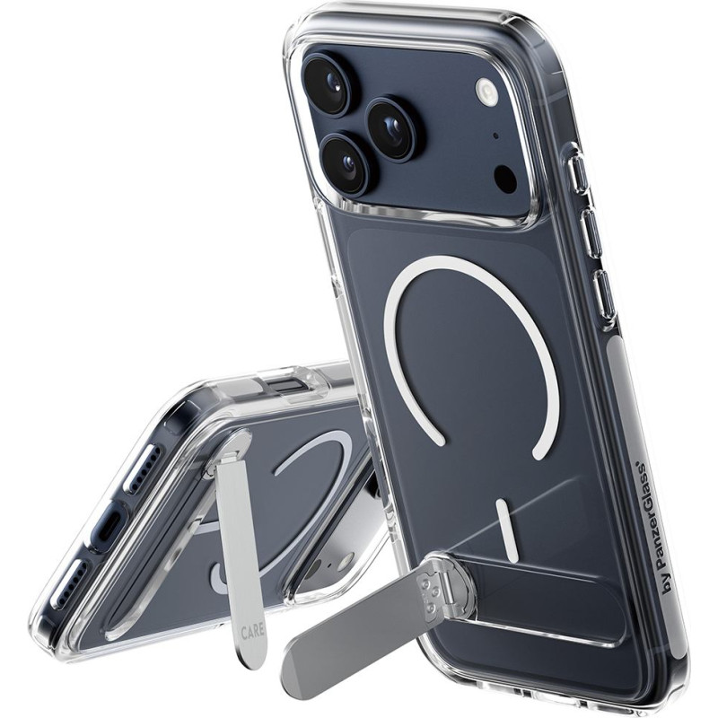 Panzerglass CARE by ® Feature Case Transparent w. Kickstand & MagSafe iPhone 17 Pro Max mobilo telefonu apvalks Aploksne Caurspīdīgs