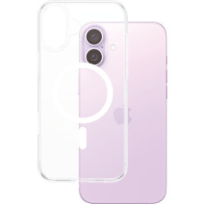 Panzerglass ® HardCase Transparent w. White MagSafe iPhone 16 Plus mobilo telefonu apvalks Aploksne Caurspīdīgs