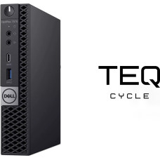 Teqcycle DELL OptiPlex 7070 Intel® Core™ i5 i5-8500 16 GB DDR4-SDRAM 256 GB SSD Windows 11 Pro MFF Mini PC Melns