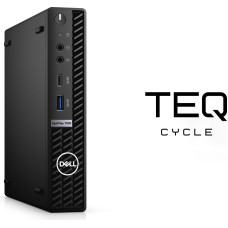 Teqcycle DELL OptiPlex 7090 Micro Intel® Core™ i5 i5-11400T 16 GB DDR4-SDRAM 256 GB SSD Windows 11 Pro MFF Mini PC Melns