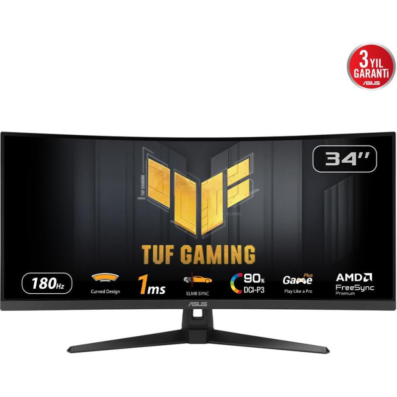 Asus LCD Monitor|ASUS|TUF Gaming VG34VQ3B|34
