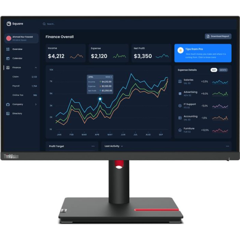 Lenovo ThinkVision T22i-30 monitori 54,6 cm (21.5