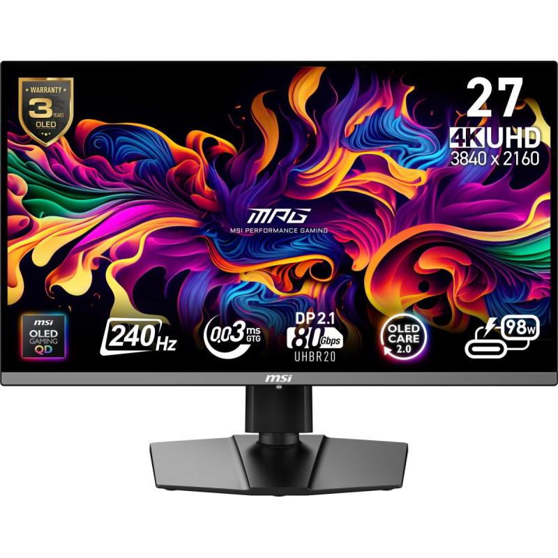 MSI Monitor|MSI|MPG 272URX QD-OLED|27