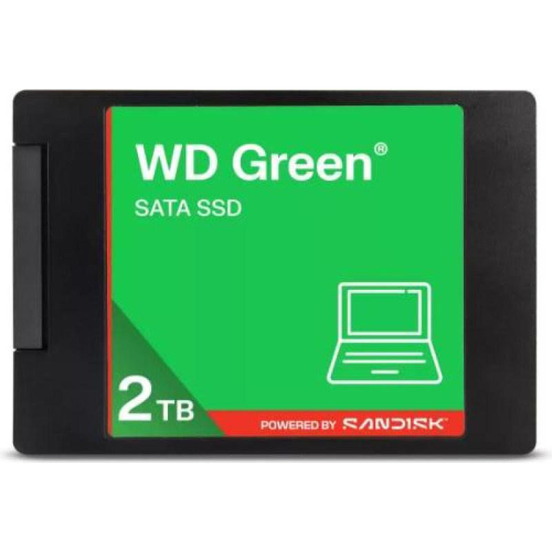Western Digital SSD|WESTERN DIGITAL|Green|2TB|3D NAND|Read speed 545 MBytes/sec|2,5