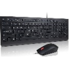 Lenovo 4X30L79922 tastatūra Pele iekļauta Universāls USB QWERTY Melns