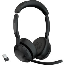Jabra Evolve2 55 Austiņas Bezvadu Birojs / zvanu centrs USB Veids-C Bluetooth Uzlādes statīvs