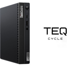 Teqcycle Lenovo ThinkCentre M90Q Intel® Core™ i5 i5-10400T 16 GB 256 GB SSD Windows 11 Pro Mini PC Melns