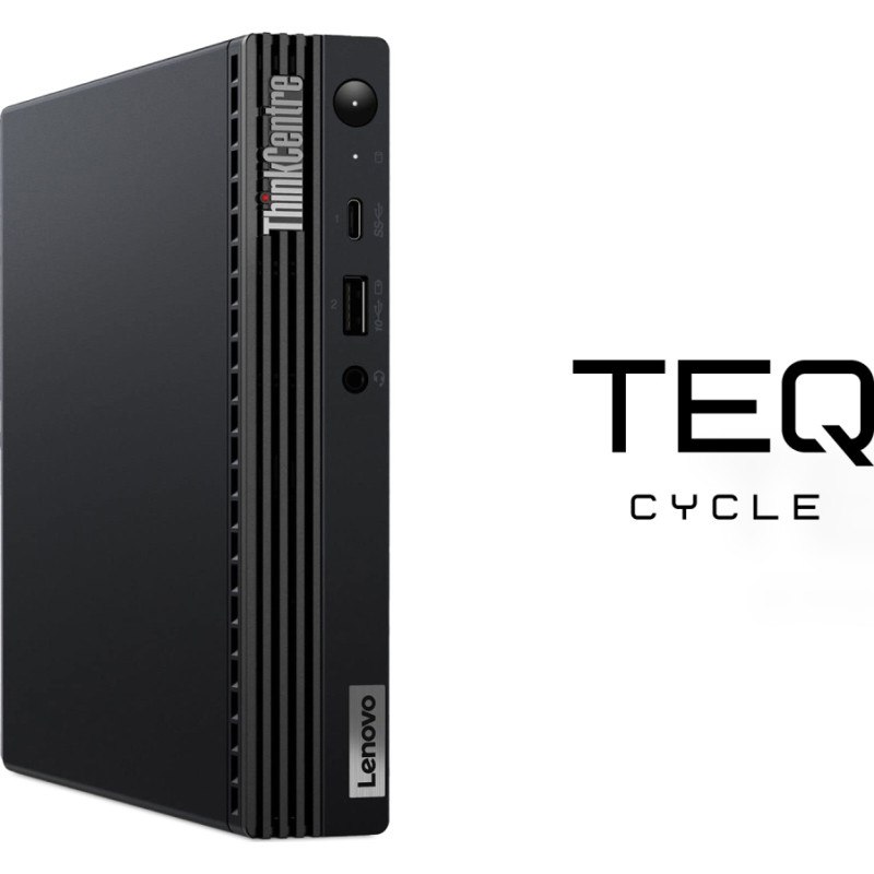 Teqcycle Lenovo ThinkCentre M90Q Intel® Core™ i5 i5-10400T 16 GB 256 GB SSD Windows 11 Pro Mini PC Melns