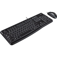 Logitech Desktop MK120 tastatūra Pele iekļauta Birojs USB QWERTY US International Melns