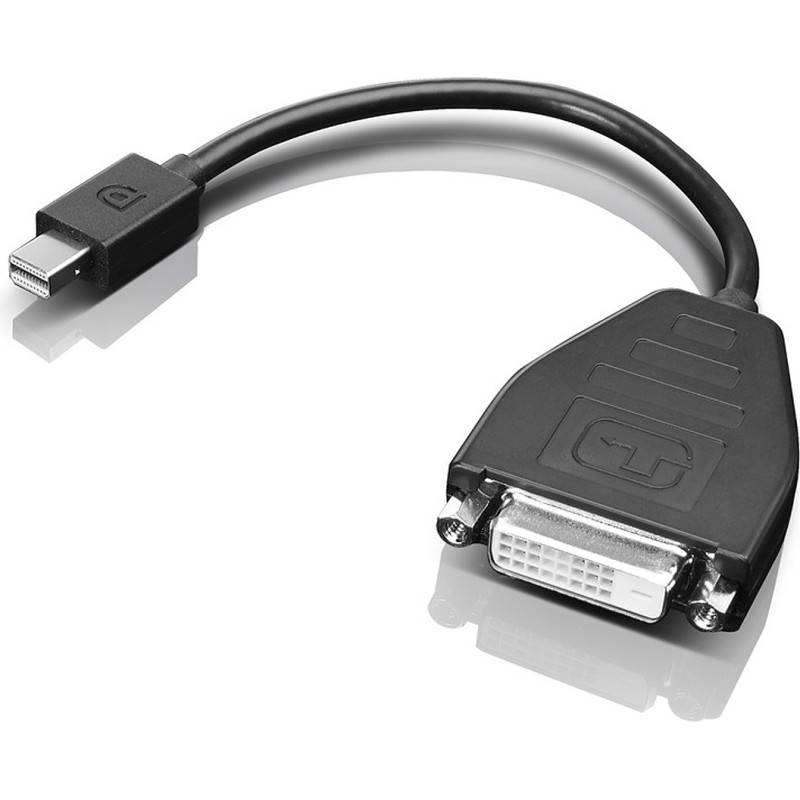 Lenovo 0B47090 video kabeļu aksesuārs 0,2 m Mini-DisplayPort SL-DVI Melns