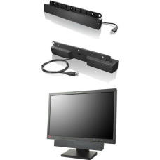 Lenovo USB Soundbar Melns 2.0 kanāli 2,5 W