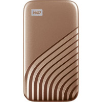 Western Digital External SSD|WESTERN DIGITAL|My Passport|500GB|USB-C|USB 3.2|Write speed 1000 MBytes/sec|Read speed 1050 MBytes/sec|WDBAGF5000AGD-WESN