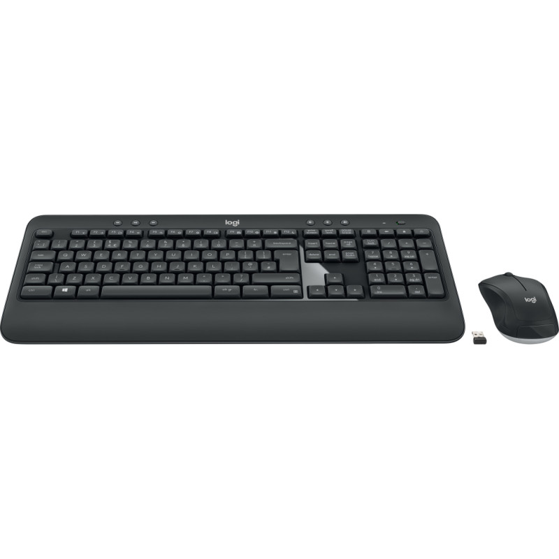Logitech Advanced MK540 tastatūra Pele iekļauta Universāls USB QWERTY Ziemeļvalstu Melns, Balts