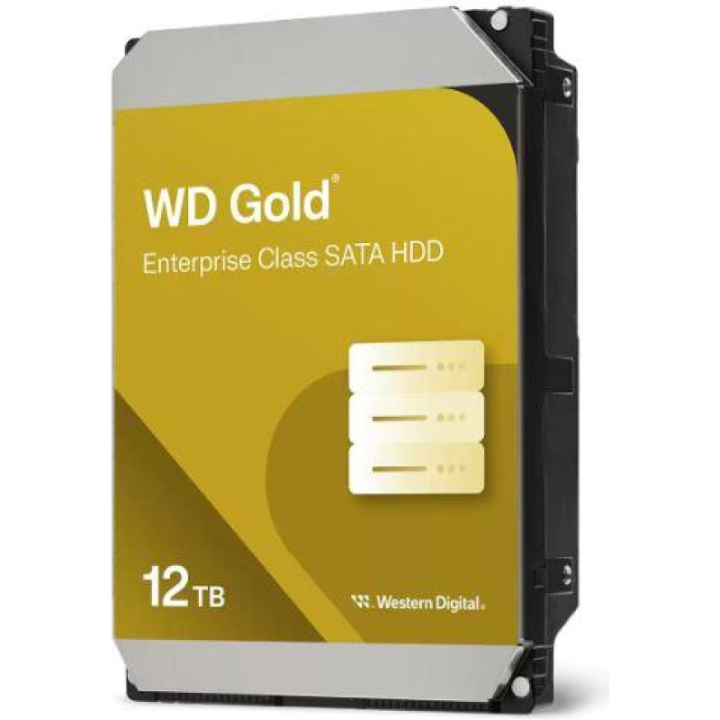 Western Digital HDD|WESTERN DIGITAL|Gold|12TB|SATA 3.0|256 MB|7200 rpm|3,5