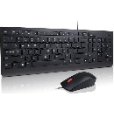 Lenovo 4X30L79921 tastatūra Pele iekļauta Universāls USB QWERTY Britu angļu valoda Melns