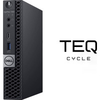 Teqcycle Dell Optiplex 7060 Micro Intel® Core™ i5 i5-8500T 16 GB DDR4-SDRAM 256 GB SSD Windows 11 Pro MFF Mini PC Melns