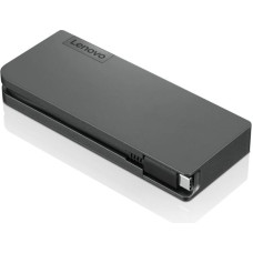Lenovo 4X90S92381 dokstacija Vadu USB 3.2 Gen 1 (3.1 Gen 1) Type-C Pelēks