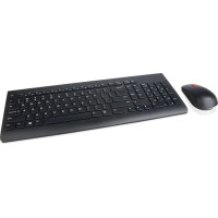 Lenovo 4X30M39485 tastatūra Pele iekļauta Universāls RF Bezvadu QWERTY Portugāļu Melns