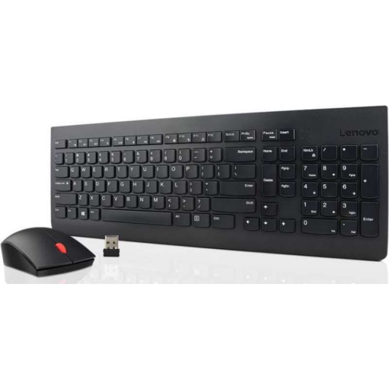 Lenovo 4X30M39478 tastatūra Pele iekļauta Universāls RF Bezvadu QWERTY Itāļu Melns