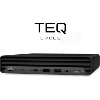 Teqcycle HP Elitedesk 800 G6 DM Intel® Core™ i5 i5-10500 16 GB DDR4-SDRAM 256 GB SSD Windows 11 Pro Mini PC Melns