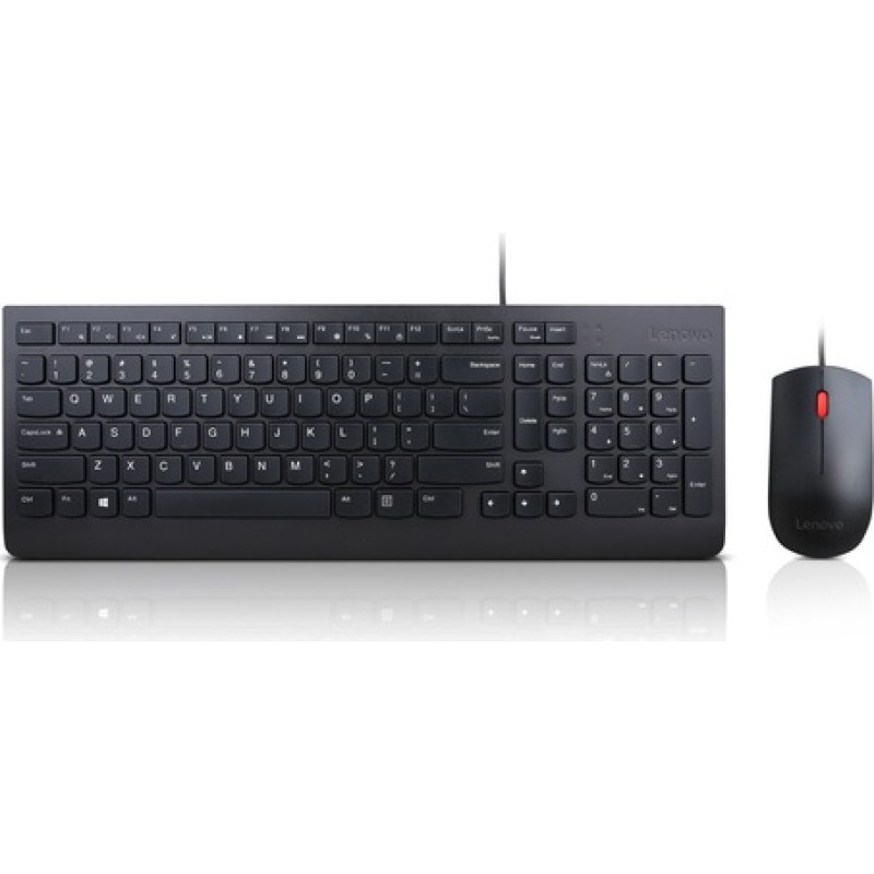 Lenovo 4X30L79894 tastatūra Pele iekļauta Birojs USB Franču Melns