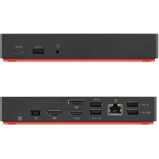 Lenovo Origin Storage 40AF0135EU dokstacija Dok-ligzda USB 3.2 Gen 1 (3.1 Gen 1) Type-A + Type-C Kokogles, Sarkans